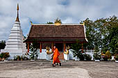 Luang Prabang, Laos. Wat Phonsaat, the temple on the opposite shore of the Nam Khan.